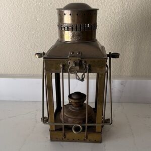 Vintage Brass Viking British Ship  Lantern